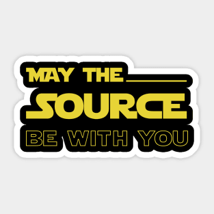 Developer May the Source Be With You Sticker